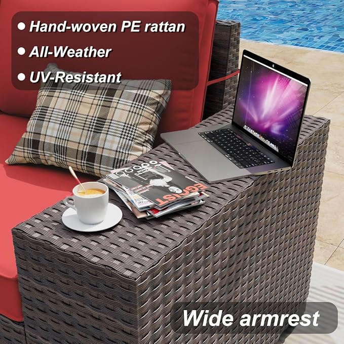 ALAULM 13 Pieces Outdoor Patio Furniture Set - Image 2