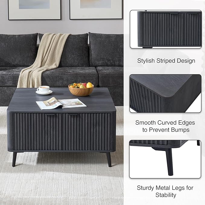 35.4" Lift Top Coffee Table - Image 6