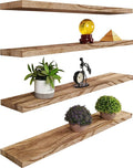 YYWUOJJ Wood Floating Shelves for Wall, Rustic Wall Shelves for Bedroom by YYWUOJJ
