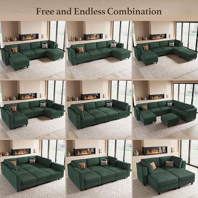 Belffin 5 Seats L Shaped Sectional Couch - Image 8