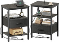 SUPERJARE Nightstand Set of 2, Bed Side Tables by SUPERJARE