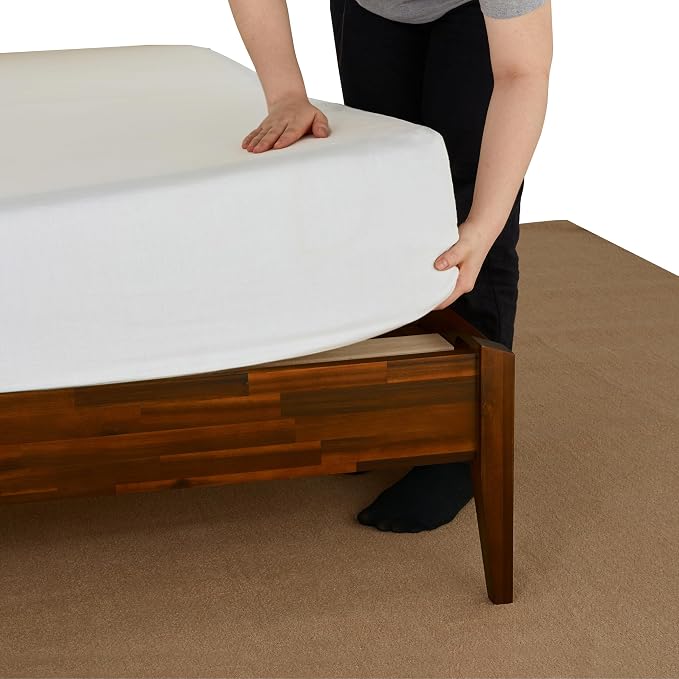 Bme Dinkee 15" Solid Wood Platform Bed Frame Without Headboard - Image 9