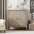 Vintage Accent Cabinet with Doors by YHAOWORKS