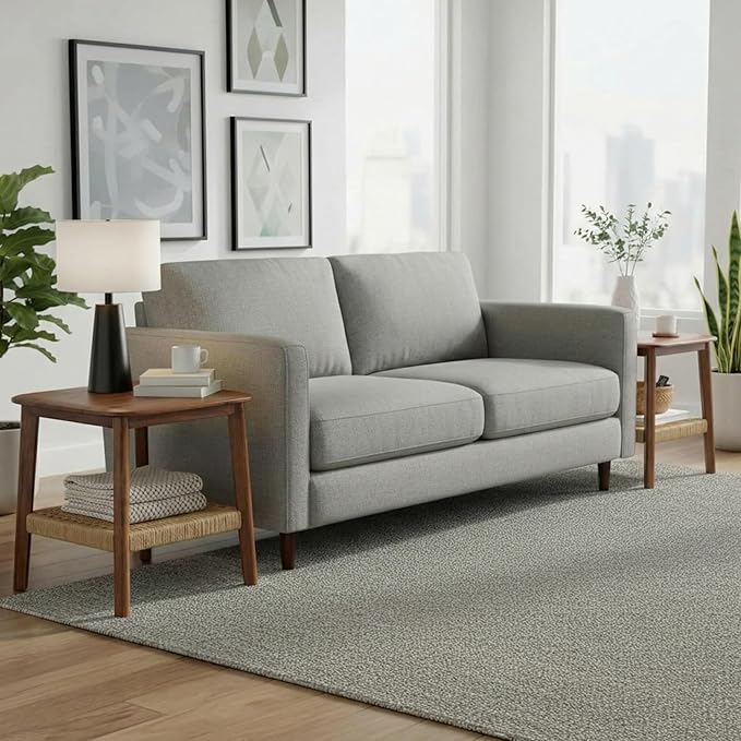 Alaterre Furniture Calais 2-Tier Solid Wood End Table - Image 4