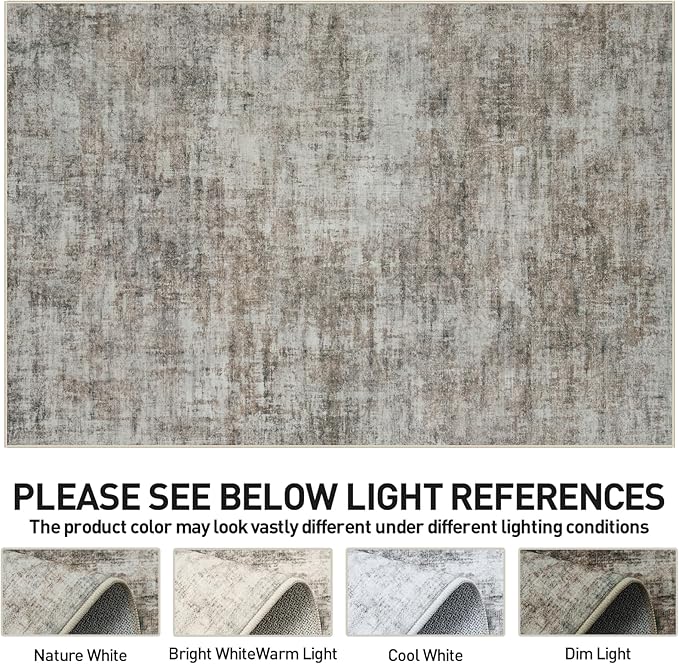6x9 Area Rugs Washable Rug: Large Modern Abstract Living Room Rug Soft - Image 6