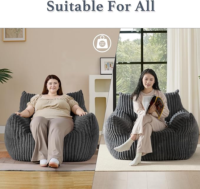 Giant Plush Bean Bag Chair for Adults - Image 6