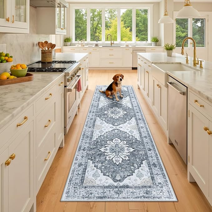 RELEANY Area Rugs 2'6"x8' Runner Rug Non Slip Washable by RELEANY