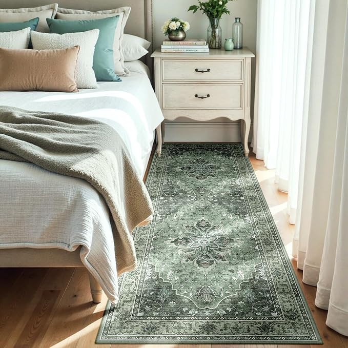 RELEANY Area Rugs 3'x7' Runner Rug Non Slip Washable - Image 2