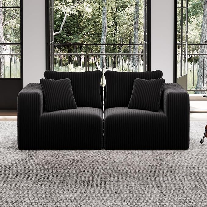 Avenco 71” 2-Seater Modular Loveseat Sofa Couch, Individually Wrapped Coil by Avenco