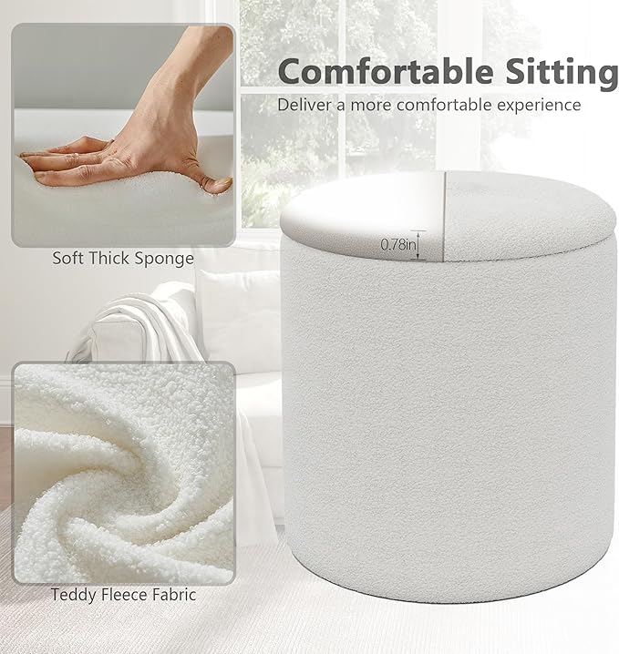 Cmishe Ottoman Poufs with Storage - Image 6