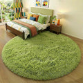 Amdrebio Grass Green Round Area Rug 7Ft by Amdrebio