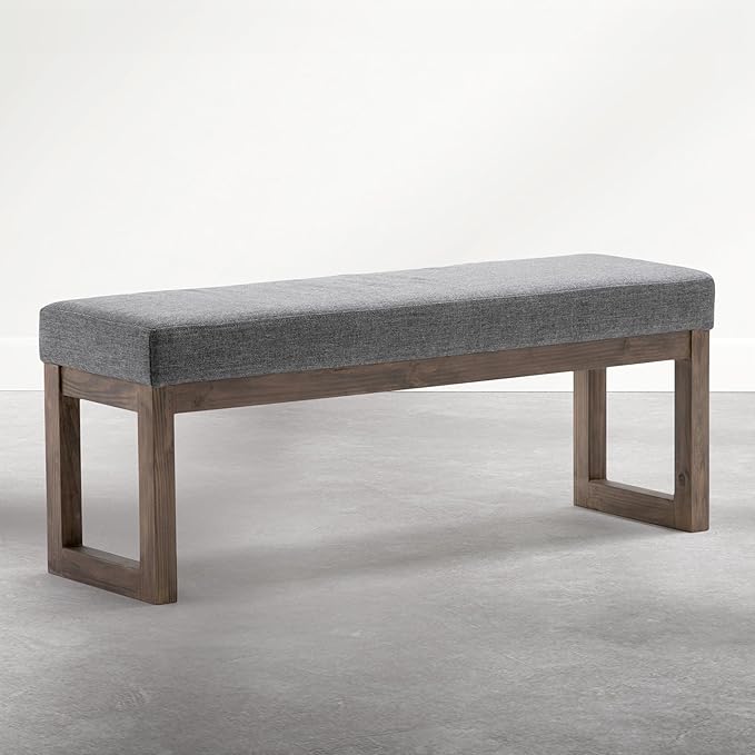 SIMPLIHOME Milltown Large Ottoman Bench - Image 3