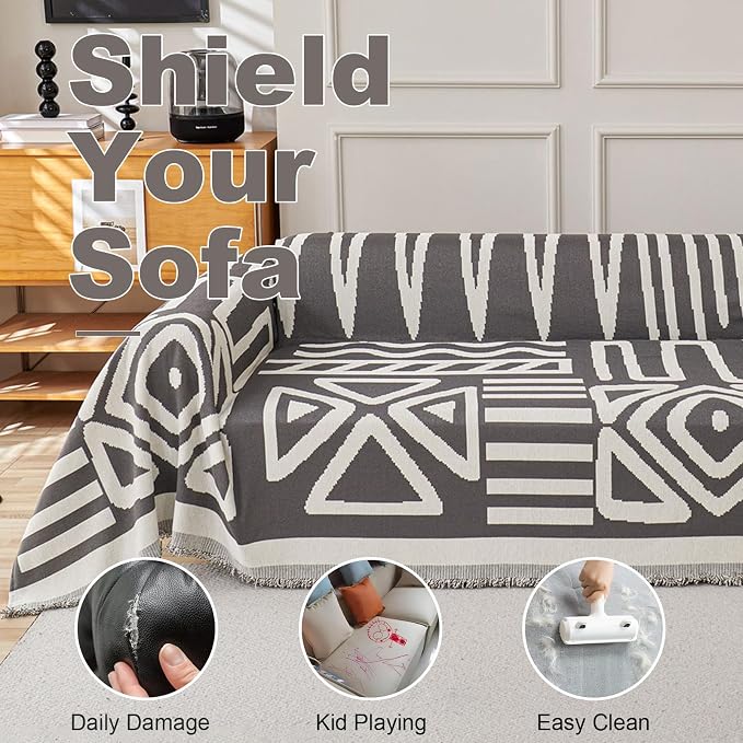 VClife Boho Couch Covers, Small Loveseat Cover - Image 5