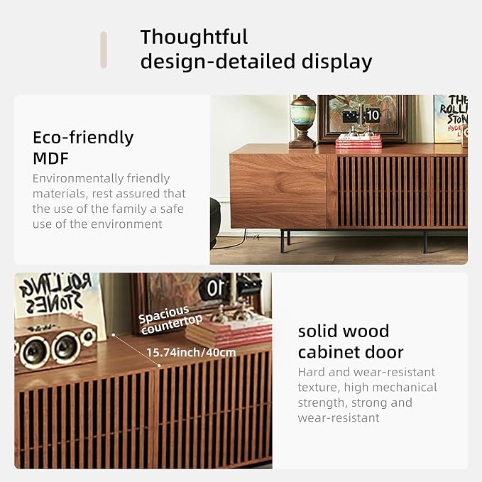 94.48" Mid Century Modern TV Stand - Image 8