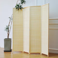 Furnnylane 4 Panel Bamboo Room Divider by Furnnylane