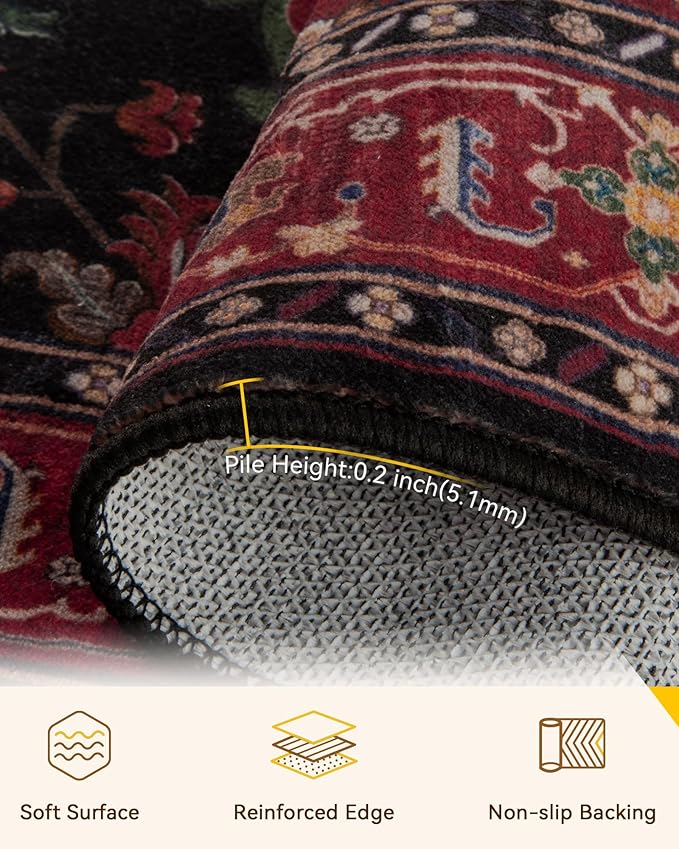 RELEANY Area Rugs 2'x3' Kitchen Rugs Entry Rug Small Rugs - Image 3