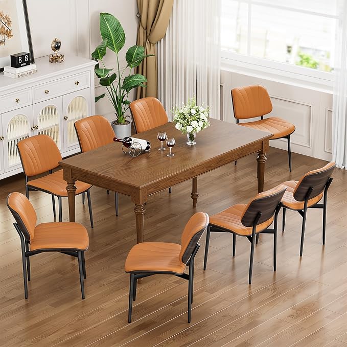 YaFiti Dining Chairs Set of 6, Mid Century Modern Dining Room and Kitchen Chairs - Image 3