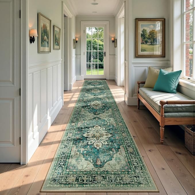 RELEANY Area Rugs 2'6"x14' Runner Rug Non Slip Washable by RELEANY