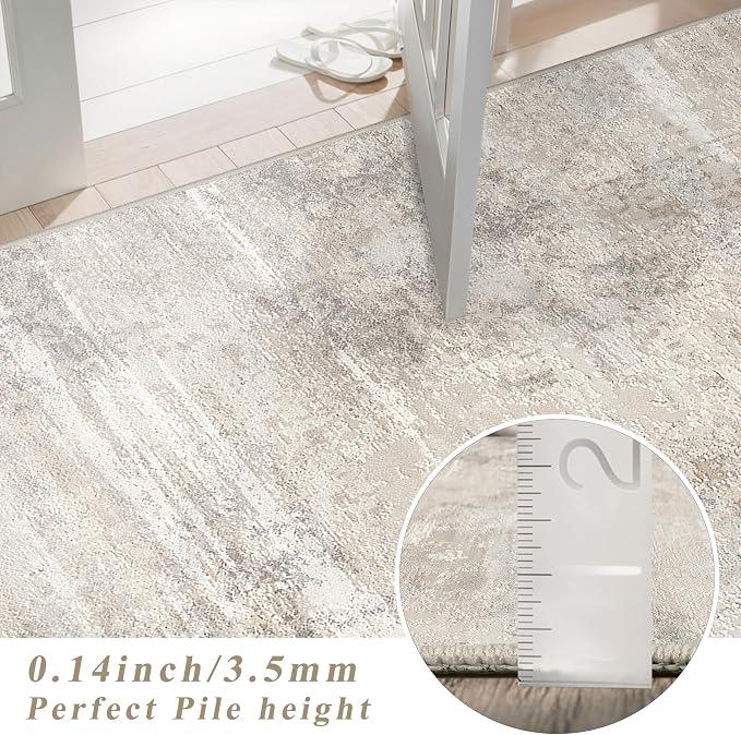 YOUFORTONG Runner Rug 2x10 Washable: Indoor Modren Abstract Long Kitchen Carpet - Image 7