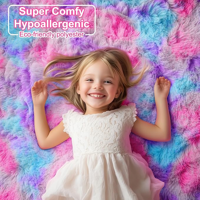 PAGISOFE Ultra Soft Rainbow Area Rugs - Image 3