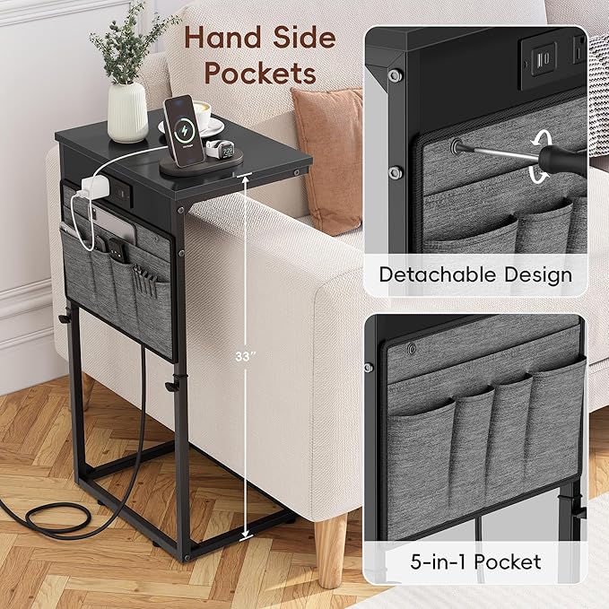 Vagusicc C Shaped End Table - Image 6