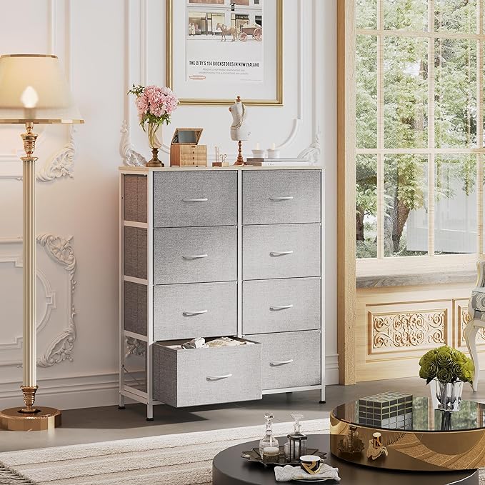 WLIVE Fabric Dresser for Bedroom, Tall Dresser - Image 2