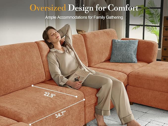Oversized Modular Sectional Sofa - Image 6