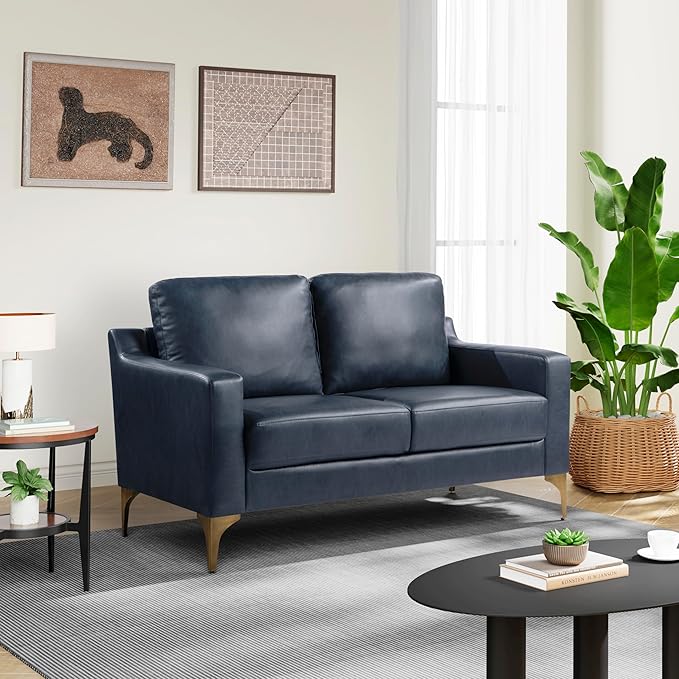 Serta Triton 55.5" Loveseat, Transitional Modern, Dreamcoil Comfort, Metal Legs by SertaDreamConvertibles