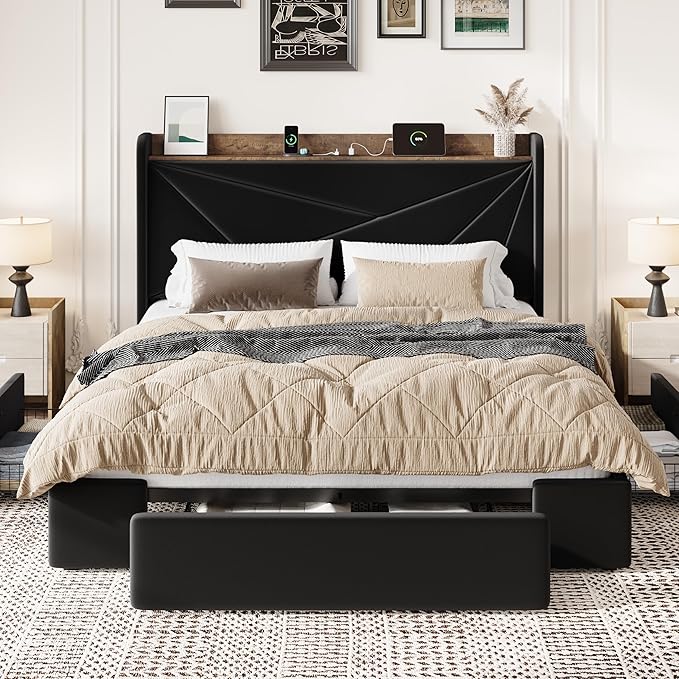 SHA CERLIN Queen Bed Frame - Image 3