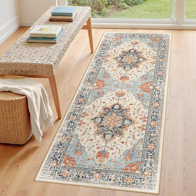 RELEANY Area Rugs 3'x7' Runner Rug Non Slip Washable - Image 3