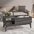 LYNCOHOME Fluted Lift Top Coffee Table by LYNCOHOME