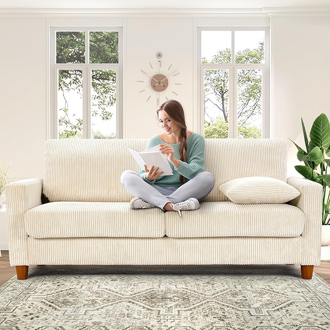 Kidirect 70in U Shaped Couch, Modular Sofa No Tool Assembly, Comfy Sectional - Image 2