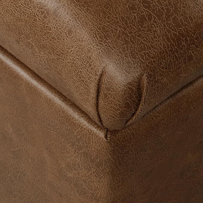 Homepop Home Decor | Button Tufted Storage Bench | Ottoman Bench - Image 7