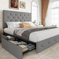 Allewie Upholstered Full Size Platform Bed Frame by Allewie