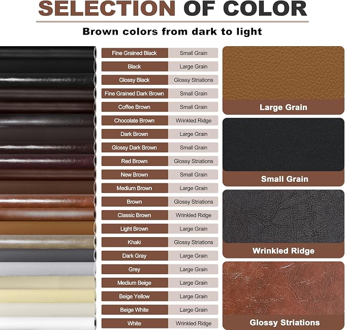 KING MOUNTAIN Leather Repair Patch, 2 Packs 9 x 11 Inches self Adhesive Leather - Image 6