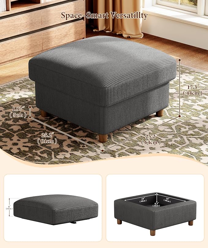 Kidirect 87in U Shaped Couch, Modular Sofa No Tool Assembly, Comfy Sectional - Image 6