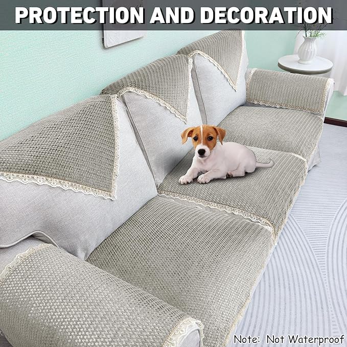 Velvet Couch Arm Covers - Image 4