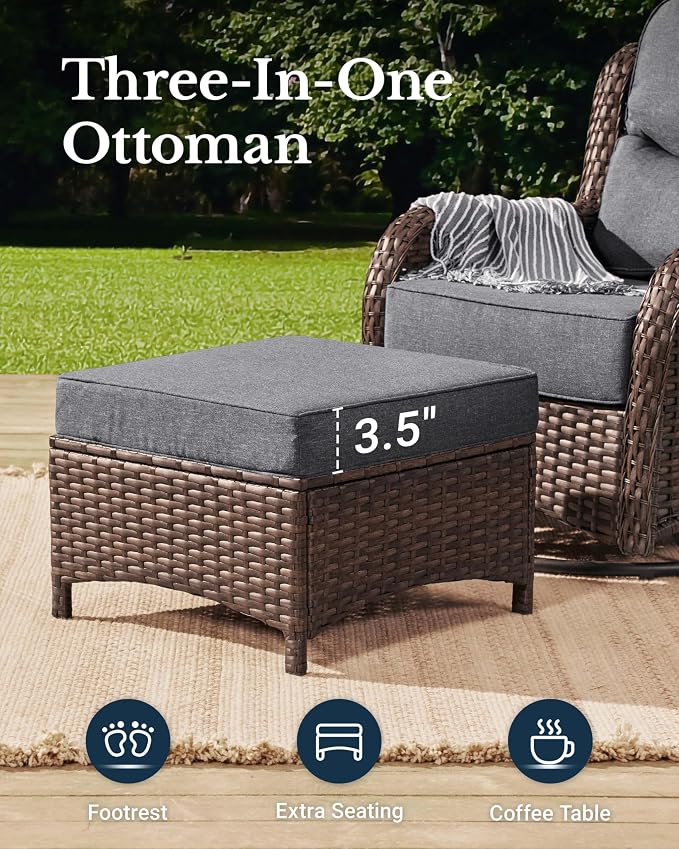 HILLGA Luxury High Back Patio Furniture Set - Image 6