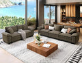SUNSHINE VALLEY 2 Piece Living Room Sofa Furniture Set, Oversized Chenille by SUNSHINEVALLEY
