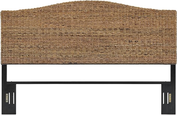 Crosley Furniture Serena Handwoven Natural Fiber Rattan Bed Headboard, Banana by CrosleyFurniture