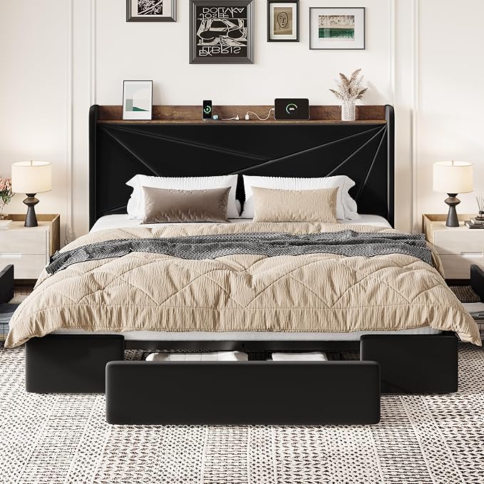 SHA CERLIN King Size Bed Frame - Image 3