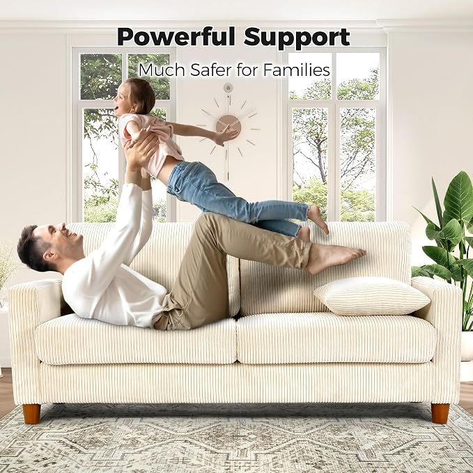 Kidirect 70in U Shaped Couch, Modular Sofa No Tool Assembly, Comfy Sectional - Image 7