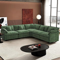 Ihanherry 114" V-Shaped Modern Sofa Modular Sectional Cloud Couch by iHanHerry