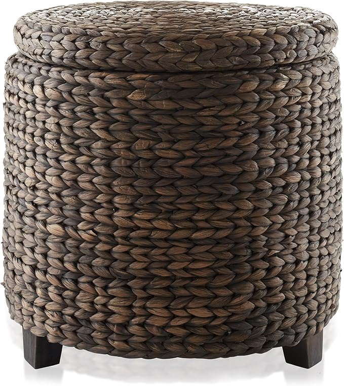 Casafield 17" Round Storage Ottoman - Image 4