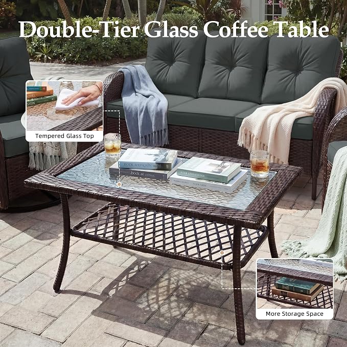 UPHA 7 Pieces Patio Furniture Set - Image 8