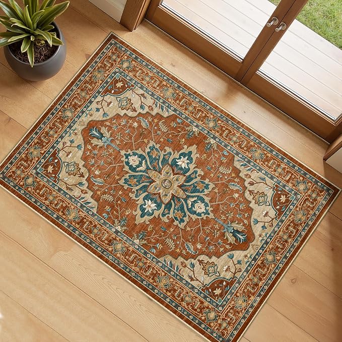 RELEANY Area Rugs 2'x3' Kitchen Rugs Entry Rug Small Rugs by RELEANY