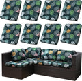 Outdoor Cushion Covers Set, Replacement by SUKAIKEQA