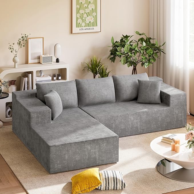 Homall 108" Modular Sectional Sofa, Boneless Couch - Image 3