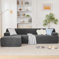 Weture 107" Modular Sectional Cloud Couch, Boneless couches Sponge sectionals by Weture