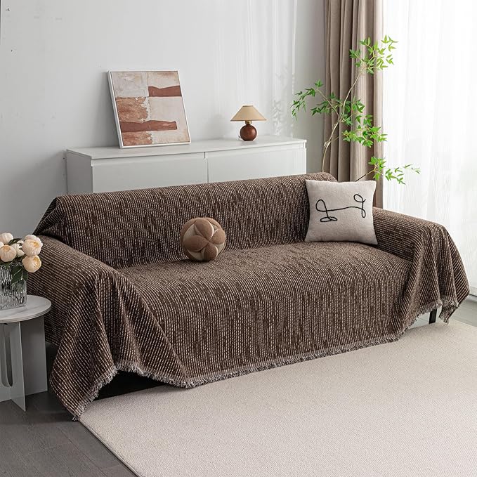 MYSKY HOME Couch Covers for 2 Cushion Couch Sectional Sofa, L Shape Sofa by MYSKYHOME